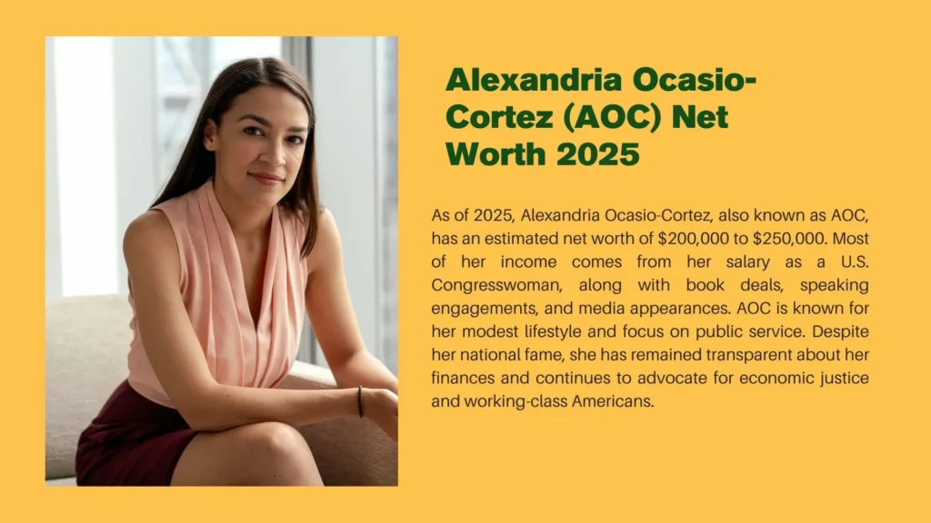 AOC Net Worth 2025 2 AOC Net Worth