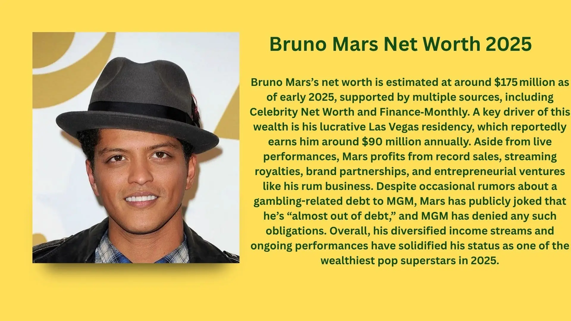 Bruno Mars Net worth
