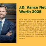 J.D. Vance Net Worth 2025