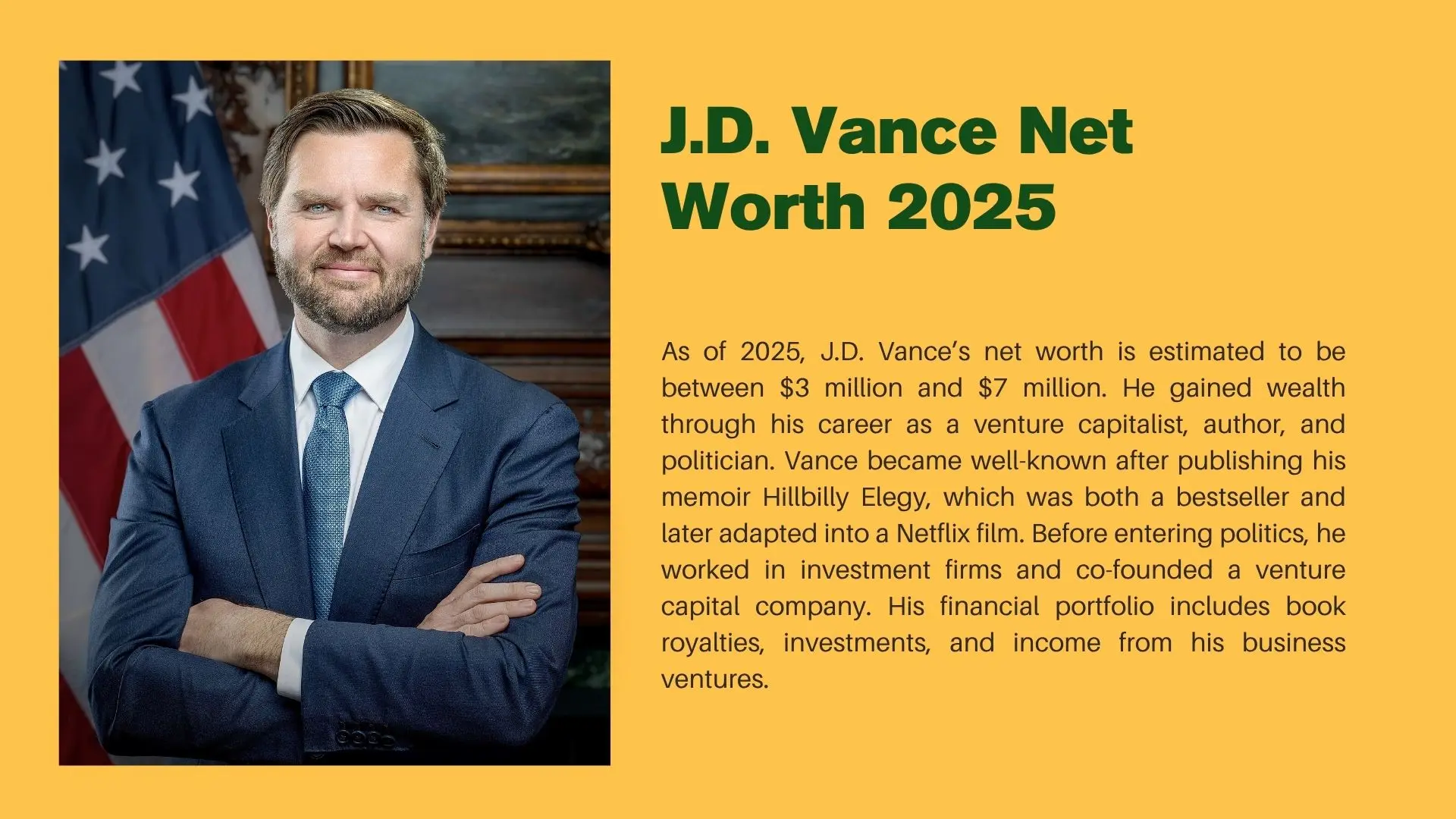 J.D. Vance Net Worth 2025