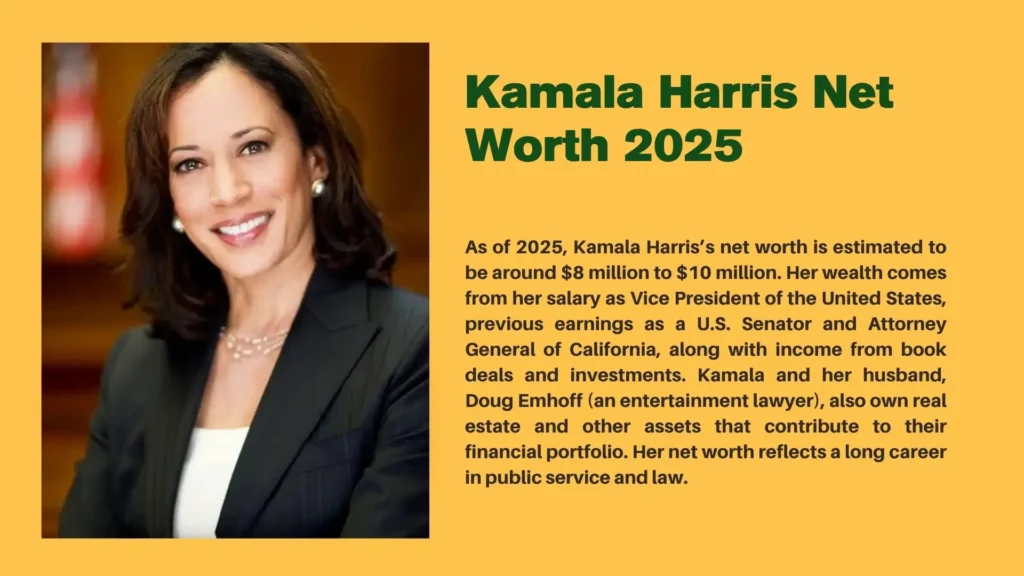 Kamala Harris Net Worth 2025 2 Kamala Harris Net Worth 2025