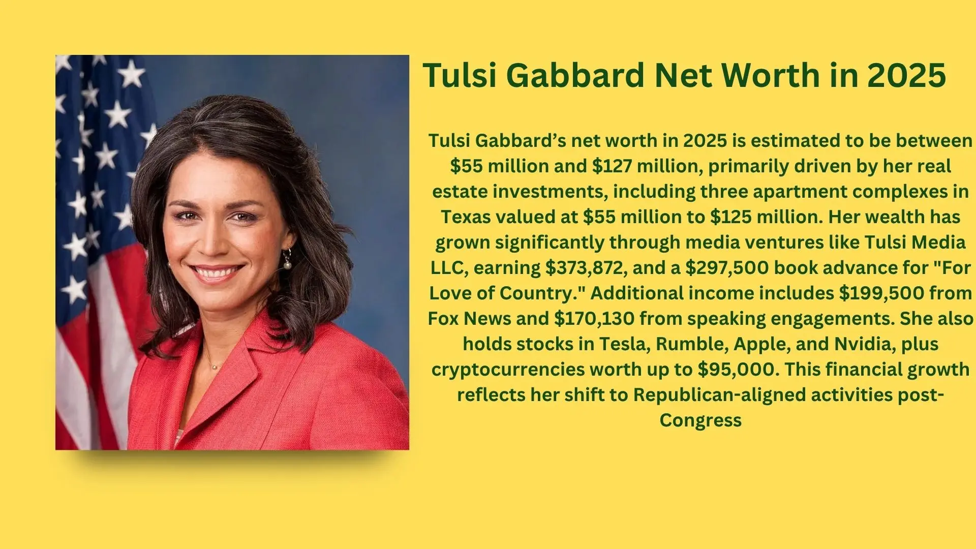 Tulsi Gabbard net worth