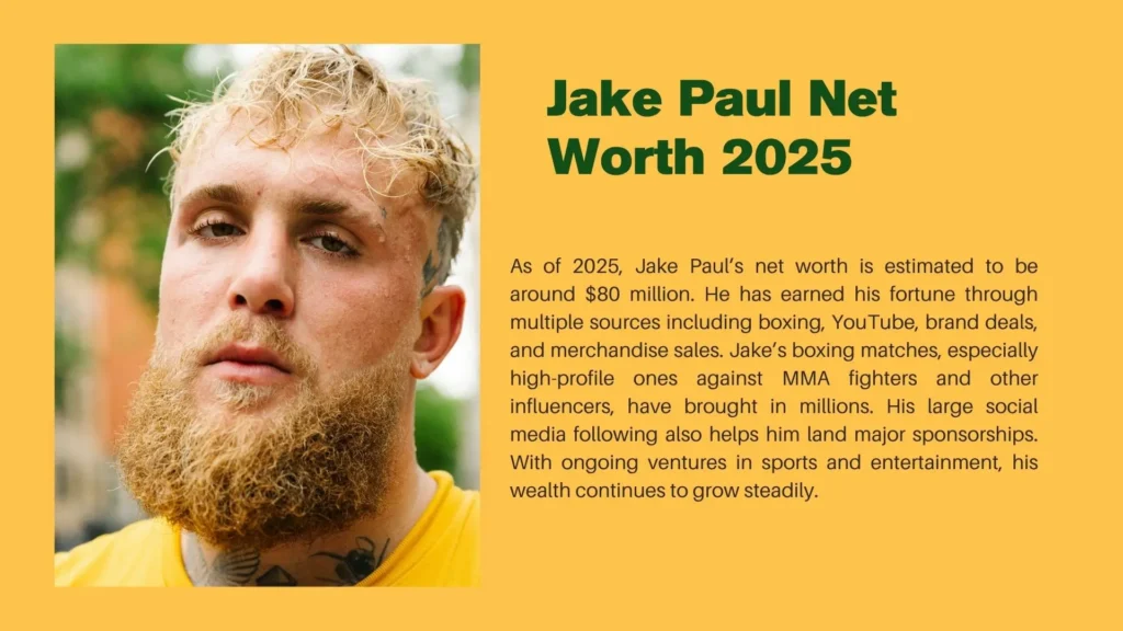 Jake Paul Net Worth 2025 2 Jake Paul Net Worth 2025